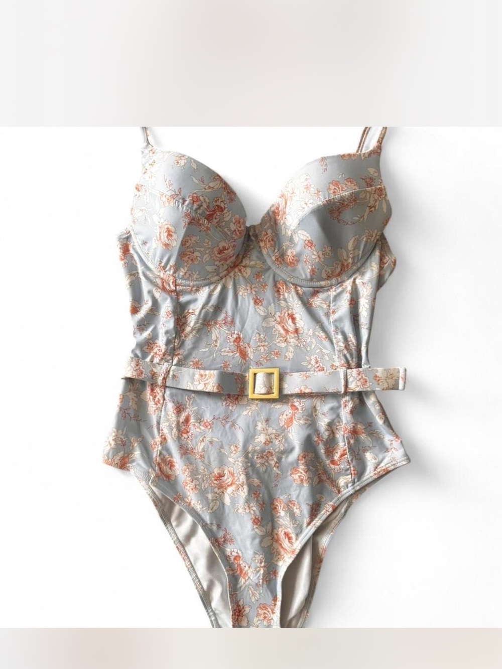 WeWoreWhat Danielle One Piece Underwire Swim Suit Large NWOT